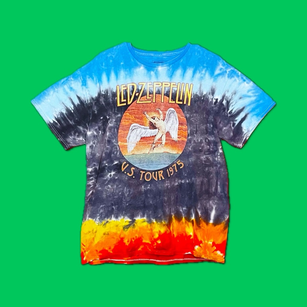 🎸Tie Dye Led Zeppelin Band Tee🤘